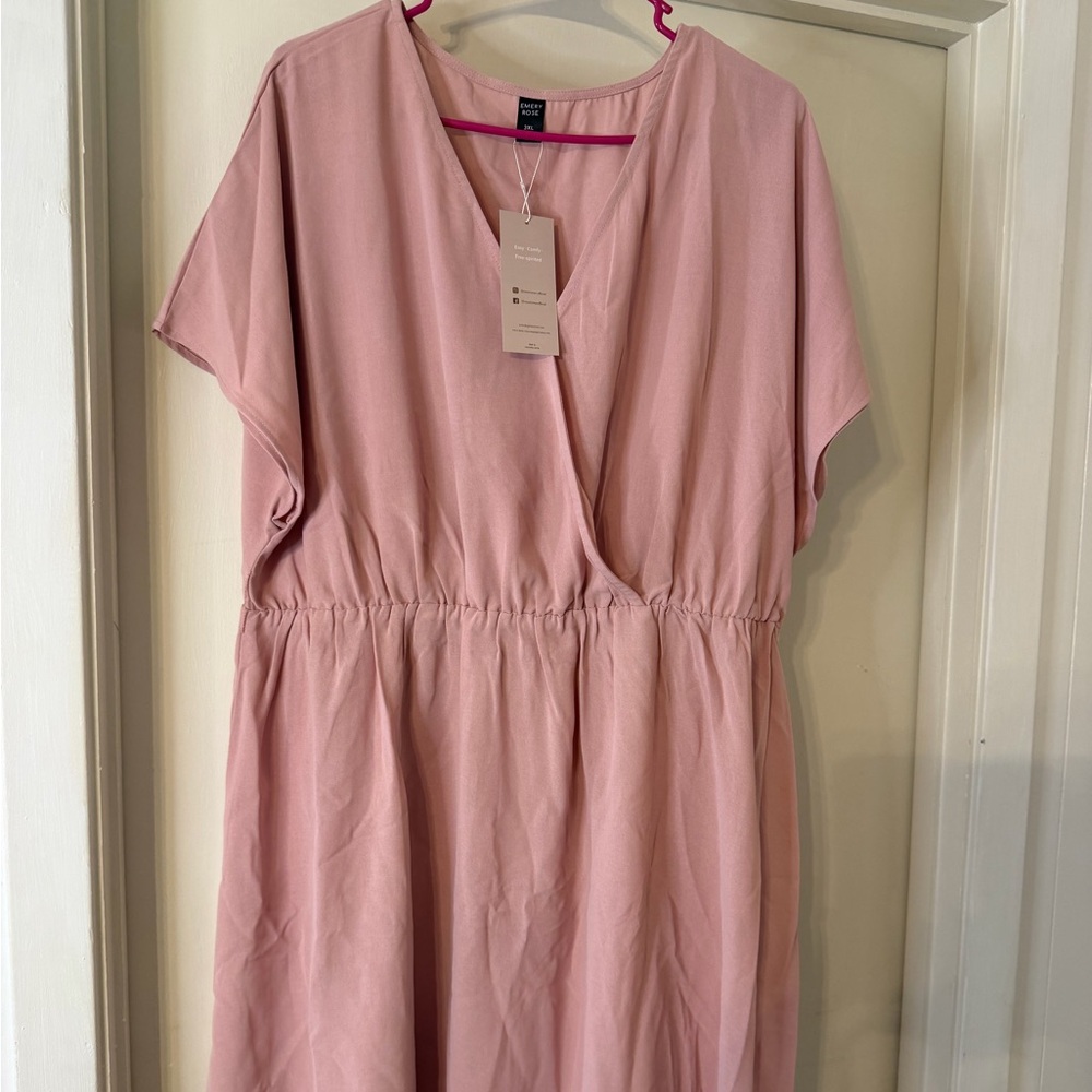 Chic Blush Midi Dress